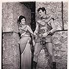 Jack Palance and Didi Sullivan in The Barbarians (1960)