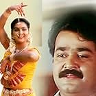 Mohanlal and Urvashi in Bharatham (1991)