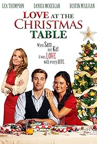 Lea Thompson, Danica McKellar, and Dustin Milligan in Love at the Christmas Table (2012)