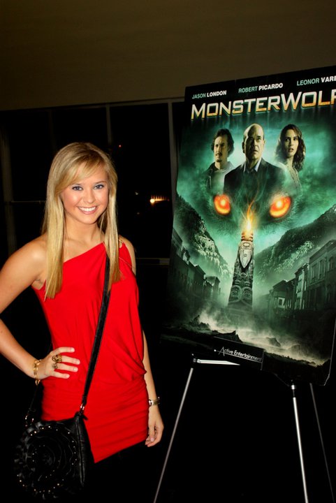 Lo Graham at the red carpet premiere of Monster Wolf (2010).