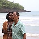 Nikki Amuka-Bird and Ken Leung in Old (2021)