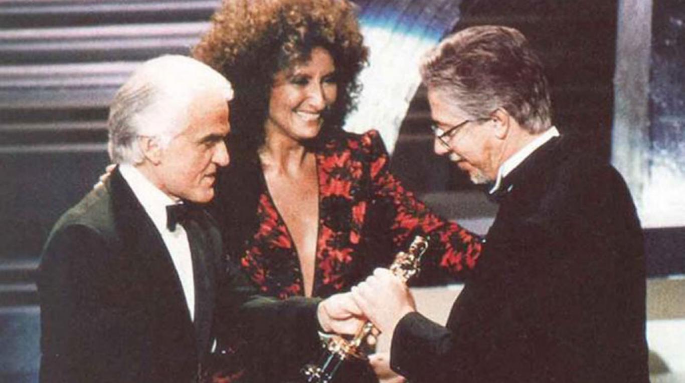 Norma Aleandro, Luis Puenzo, and Jack Valenti at an event for The Official Story (1985)