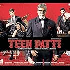 Amitabh Bachchan, Madhavan, and Shraddha Kapoor in Teen Patti (2010)