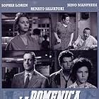 Sophia Loren, Maria Fiore, Ave Ninchi, Renato Salvatori, and Vittorio Sanipoli in La domenica della buona gente (1953)