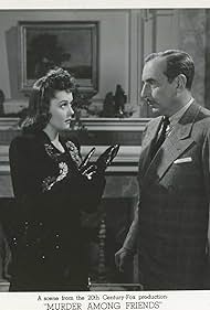 Douglass Dumbrille and Marjorie Weaver in Murder Among Friends (1941)