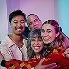 Jordan Rodrigues, Beth May, Ashly Burch, and Matthew Arnold at an event for We're All Gonna Die (2024)