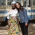 Saratu Yakubi and Nani Sahra Walker while filming "Forced" in Jos, Nigeria