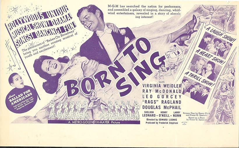 Leo Gorcey, Sheldon Leonard, Ray McDonald, Larry Nunn, Henry O'Neill, Rags Ragland, and Virginia Weidler in Born to Sing (1942)