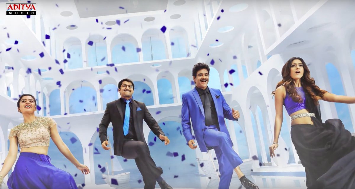 Nagarjuna Akkineni, Nani, Aakanksha Singh, and Rashmika Mandanna in Devadas (2018)