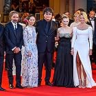 Bong Joon Ho, Saverio Costanzo, Sarah Gadon, Alberto Barbera, Virginie Efira, and Chloé Zhao at an event for Parallel Mothers (2021)