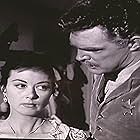 Adele Mara and Don Megowan in Cheyenne (1955)