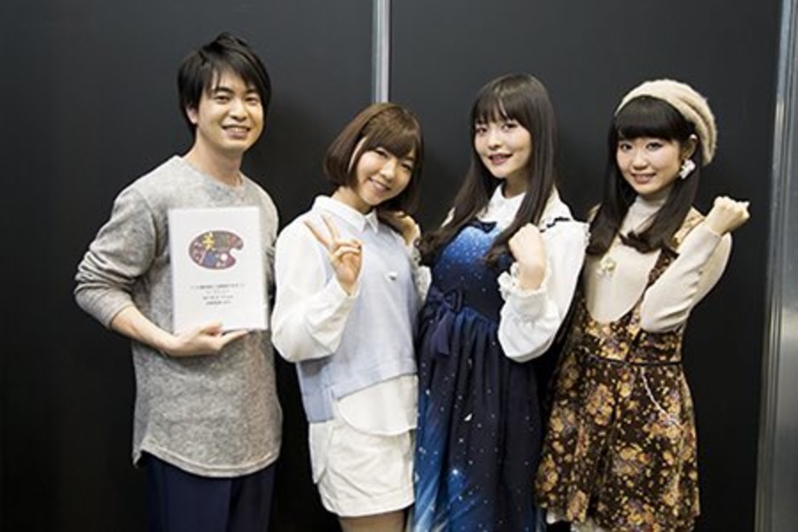 Nao Tôyama, Yûsuke Kobayashi, Sumire Uesaka, and Ari Ozawa at an event for This Art Club Has a Problem! (2016)