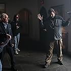 On set of Alpha Rift with Lance Henriksen, Chris James Boylan and Dan Lantz