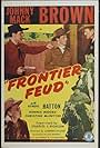 Johnny Mack Brown, Raymond Hatton, Dennis Moore, and Jack Rockwell in Frontier Feud (1945)