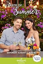 Roselyn Sanchez and Eric Winter in A Taste of Summer (2019)