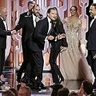 Leonardo DiCaprio, Steve Golin, Alejandro G. Iñárritu, and Mary Parent at an event for 73rd Golden Globe Awards (2016)