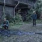 Alba August, Mikkel Boe Følsgaard, and Lucas Lynggaard Tønnesen in The Rain (2018)