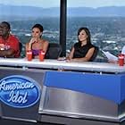 Victoria Beckham, Simon Cowell, Randy Jackson, and Kara DioGuardi in American Idol (2002)