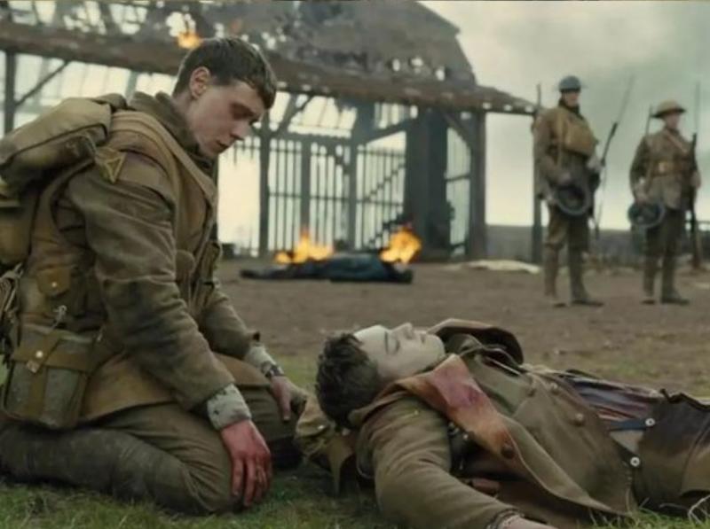 George MacKay and Dean-Charles Chapman in 1917 (2019)