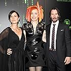 Keanu Reeves, Carrie-Anne Moss, and Lana Wachowski at an event for The Matrix Resurrections (2021)