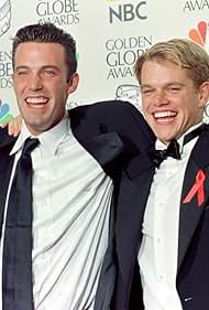 Ben Affleck and Matt Damon in The 55th Annual Golden Globe Awards (1998)