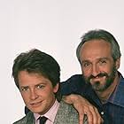 Michael J. Fox and Michael Gross in Family Ties (1982)