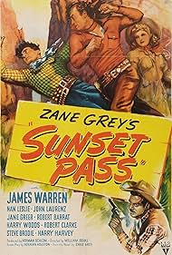 Nan Leslie and James Warren in Sunset Pass (1946)