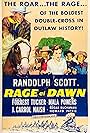 Randolph Scott, Edgar Buchanan, J. Carrol Naish, Mala Powers, and Forrest Tucker in Rage at Dawn (1955)