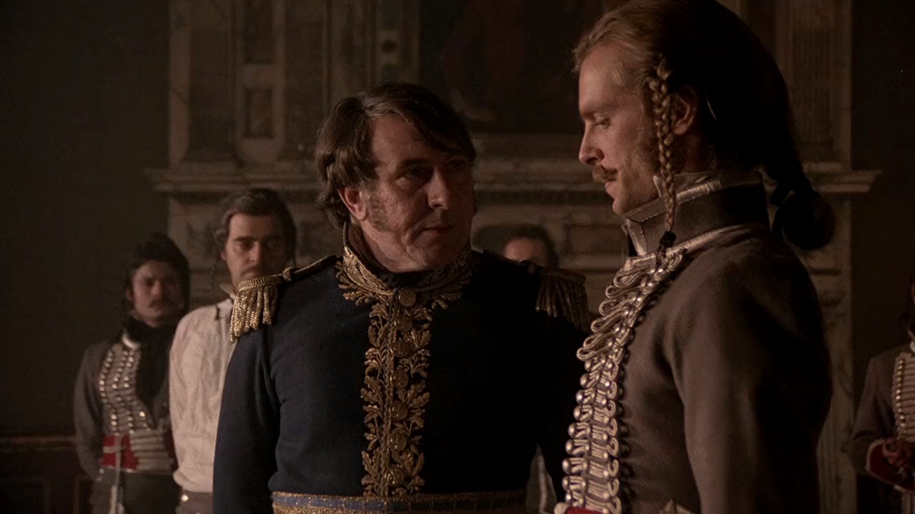 Keith Carradine and Robert Stephens in The Duellists (1977)