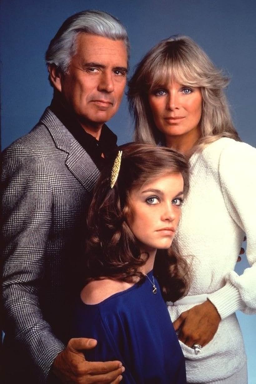 John Forsythe, Linda Evans, and Pamela Sue Martin in Dynasty (1981)