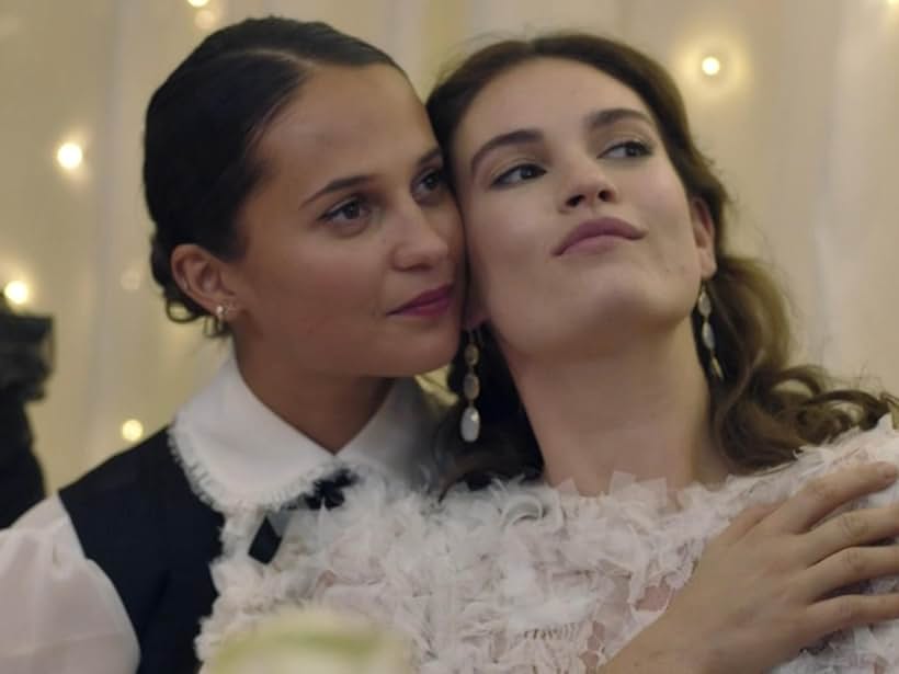 Alicia Vikander and Lily James in One Red Nose and a Wedding (2019)