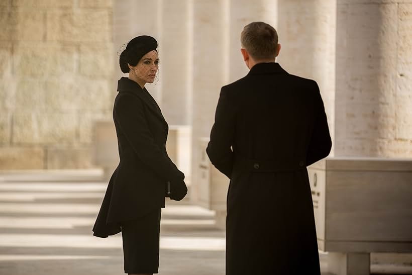 Monica Bellucci and Daniel Craig in Spectre (2015)