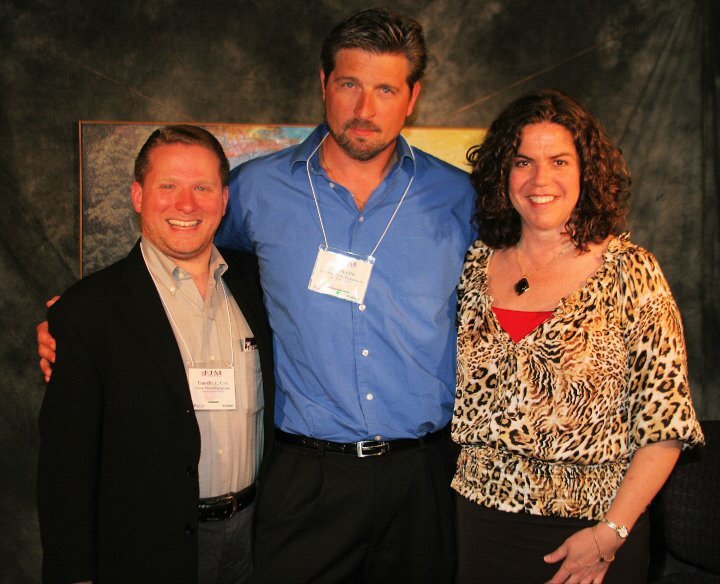 Timothy J. Cox and Jeff Moffitt at an event for The Watchers (2010)