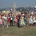 Stockard Channing, Jeff Conaway, Lorenzo Lamas, Susan Buckner, Edd Byrnes, Didi Conn, Eddie Deezen, and Michael Tucci in Grease (1978)