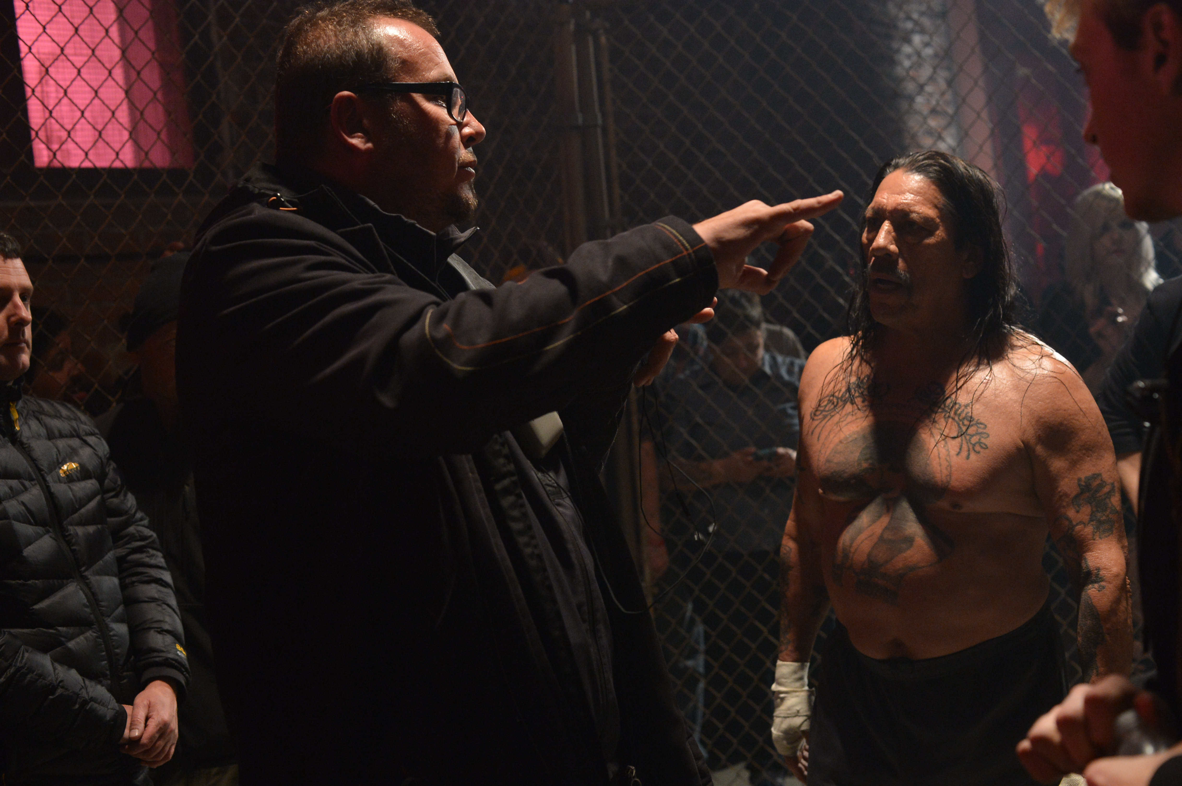 Director Nick Lyon with Danny Trejo