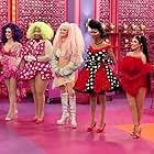 Lady Camden, Jorgeous, Angeria Paris VanMicheals, Daya Betty, Deja Skye, Jasmine Kennedie, and Maddy Morphosis in RuPaul's Drag Race (2009)