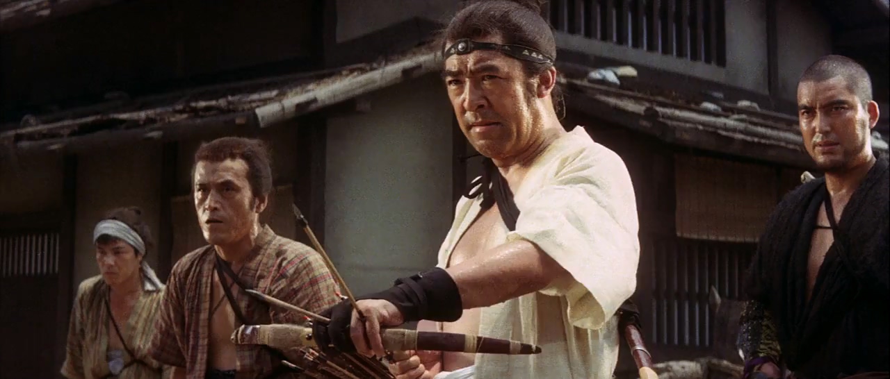 Saburô Date and Isao Yamagata in Zatoichi's Pilgrimage (1966)