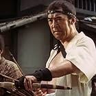 Saburô Date and Isao Yamagata in Zatoichi's Pilgrimage (1966)