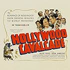 Buster Keaton, Don Ameche, Hank Mann, J. Edward Bromberg, Eddie Collins, Alan Curtis, Stuart Erwin, Alice Faye, James Finlayson, George Givot, Donald Meek, and Jed Prouty in Hollywood Cavalcade (1939)