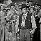 William Ching, Bill Clauson, Lou Costello, Jack Curtis, Diane Florentine, Emmett Lynn, Marjorie Main, Pamela Wells, and Audrey Young in The Wistful Widow of Wagon Gap (1947)