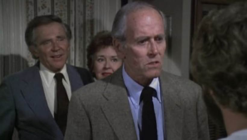 Henry Fonda, James Broderick, and Sada Thompson in Family (1976)