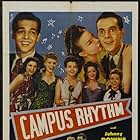 Candy Candido, Johnny Downs, Claudia Drake, Robert Lowery, GeGe Pearson, Gale Storm, and Genevieve Grazis in Campus Rhythm (1943)