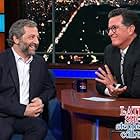 Judd Apatow and Stephen Colbert in The Late Show with Stephen Colbert (2015)