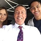 On set at "Casual": John Mawson, Tara Lynne Barr and Rhenzy Feliz.