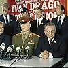 Dolph Lundgren, Brigitte Nielsen, and Michael Pataki in Rocky IV (1985)