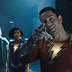 Meagan Good, Zachary Levi, Grace Caroline Currey, Jovan Armand, and Ross Butler in Shazam! Fury of the Gods (2023)