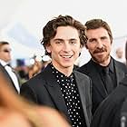 Christian Bale and Timothée Chalamet at an event for The 25th Annual Screen Actors Guild Awards (2019)