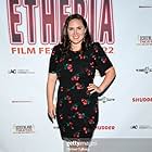 Rhona Rees at the 2022 Etheria Film Festival for her short film FREYA