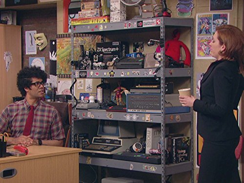 Richard Ayoade and Katherine Parkinson in The IT Crowd (2006)