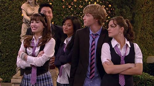 Jillian Murray, Demi Lovato, and Sterling Knight in Sonny with a Chance (2009)